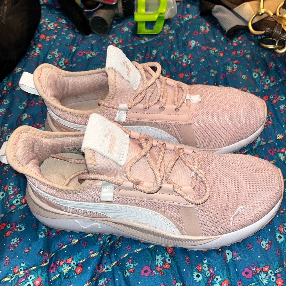 Puma Women's Blush and White Sneakers - Picture 7 of 7